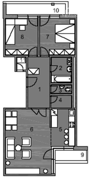 EMISSEN – PREDANÉ - 3-izbový byt 91,75 m2 s dvoma balkónmi a parkovaním – Galvaniho ulica, Bratislava